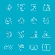 Business productive &amp; efficiency Icon Set
