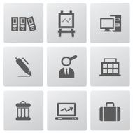 Business &amp; office icons vector N3