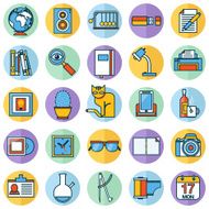 Flat icons design modern vector