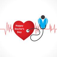 happy doctor day design vector N2