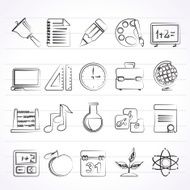 Education science and studies icons N4