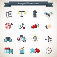 Strategy and Business Icon set N5