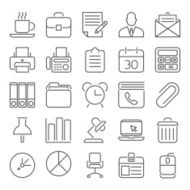 Office and Business outline icons