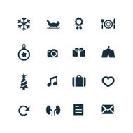 New year icons set N8