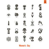 Womans Day Icon Set N86