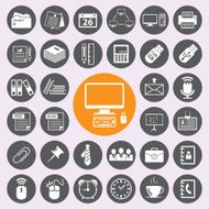 Office Icons set vector eps10