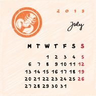 July 2015 zodiac