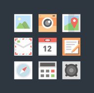 Flat icons program