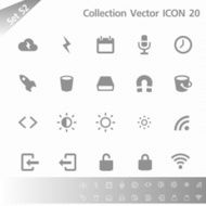 Collection icons Gray Set 52