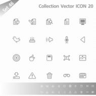 Collection icons Gray Set 46