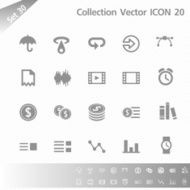 Collection icons Gray Set 30