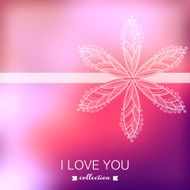 Vector Valentine&#039;s Day background Blurred template holiday In N6