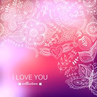 Vector Valentine&#039;s Day background Blurred template holiday In N8