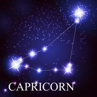 Capricorn zodiac sign of the beautiful bright stars N2