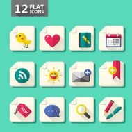 flat design icon set