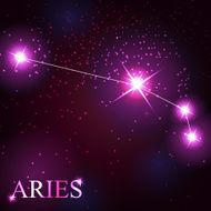 aries zodiac sign of the beautiful bright stars N2