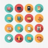 vector office icons N5