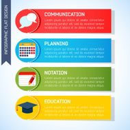 Flat Business Infographic Background N18