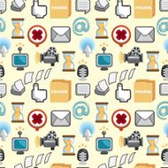 Seamless web icons pattern Vector illustration N4