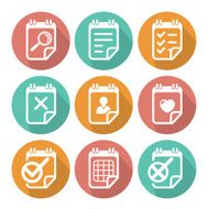 Business Flat icon set N3