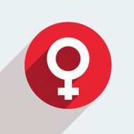 Vector red circle icon on gray background Eps10 N2