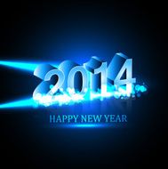 Vector Celebration holiday Happy new Year 2014 background