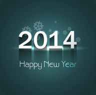 celebration 2014 for happy new year colorful background