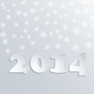 Abstract Winter 2014 Vector Background