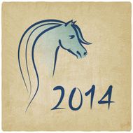 year of blue horse 2014 background