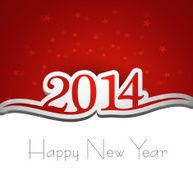 Happy New Year greeting card colorful creative background