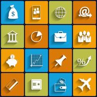 Office and Business Vector Flat Icons N2