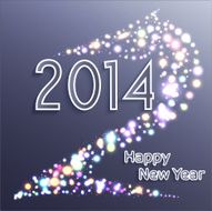 Happy new year 2014 Horse celebration background
