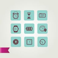 Set of icons time