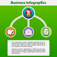 Business infographic flat design N10