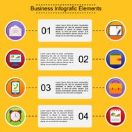 Business infographic flat design N11