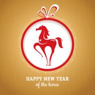 Year of the horse greeting card N2