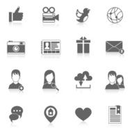 Social media icons set N2