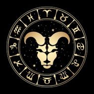 signs of the zodiac Aries vector illustration