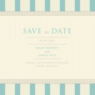Save the Date with vintage background artwork