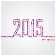 Creative happy new year 2015 text Design N19