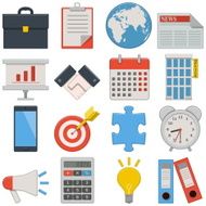 Vector Flat Icons - Business