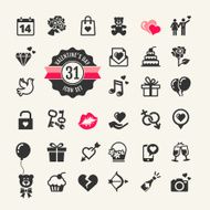 Web icon set - Valentine&#039;s day