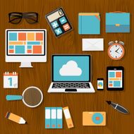 Modern Flat Icon Set for Web and Mobile Application N11