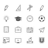 Education icons N19