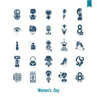 Womans Day Icon Set N92