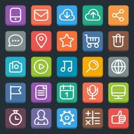 Set of flat icons N4