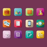 flat multimedia icons