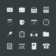 vector office icons N7