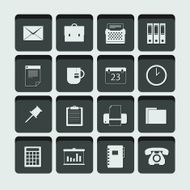 vector office icons N8