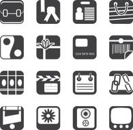 Silhouette Business and Internet Icons